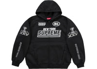 Supreme Football Zip Up Hooded Sweatshirt (FW25) Black