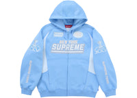 Supreme Football Zip Up Hooded Sweatshirt (FW25) Light Blue