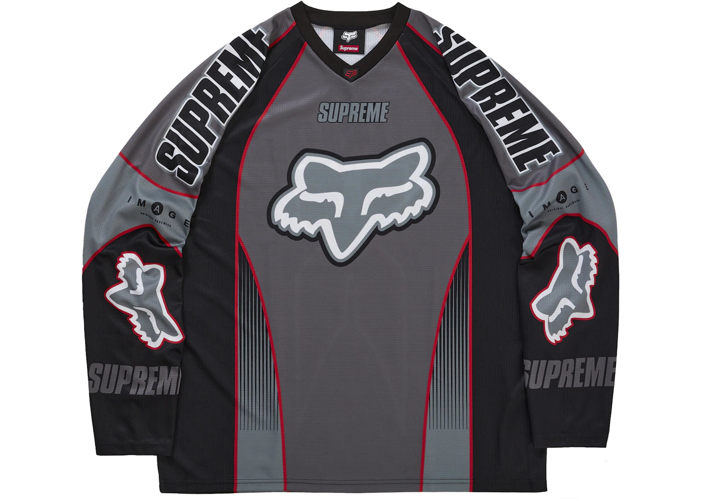 Supreme Fox Racing DMX Jersey Black - vue 360