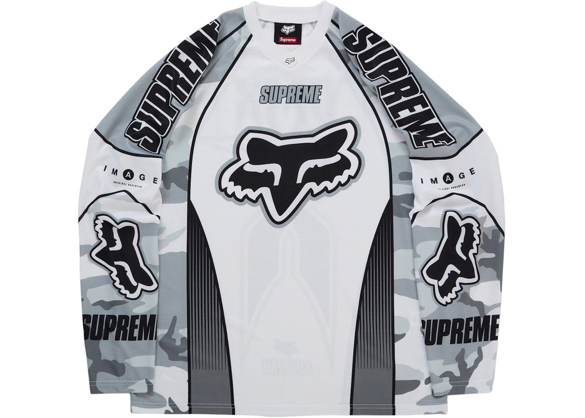Supreme Fox Racing DMX Jersey White - vue 360