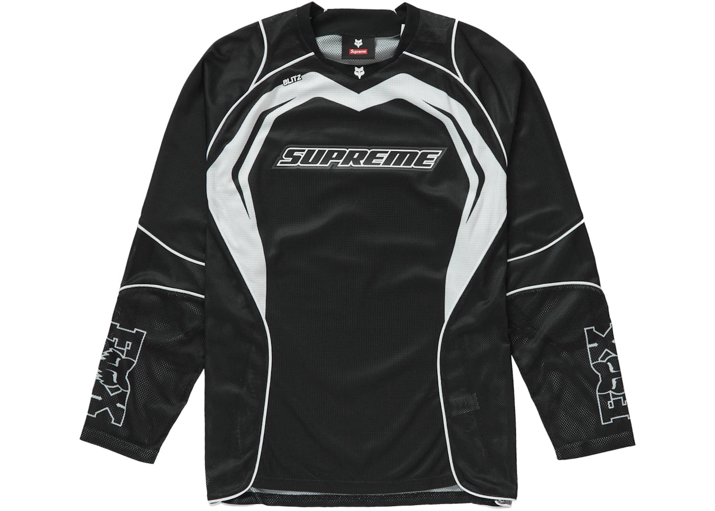 Supreme Fox Racing Jersey Black - vue secondaire A