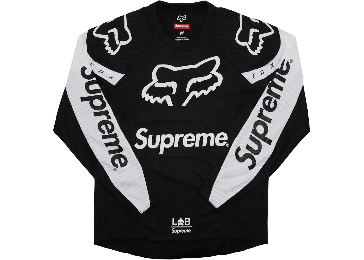 Supreme Fox Racing Moto Jersey Top Black - vue secondaire A