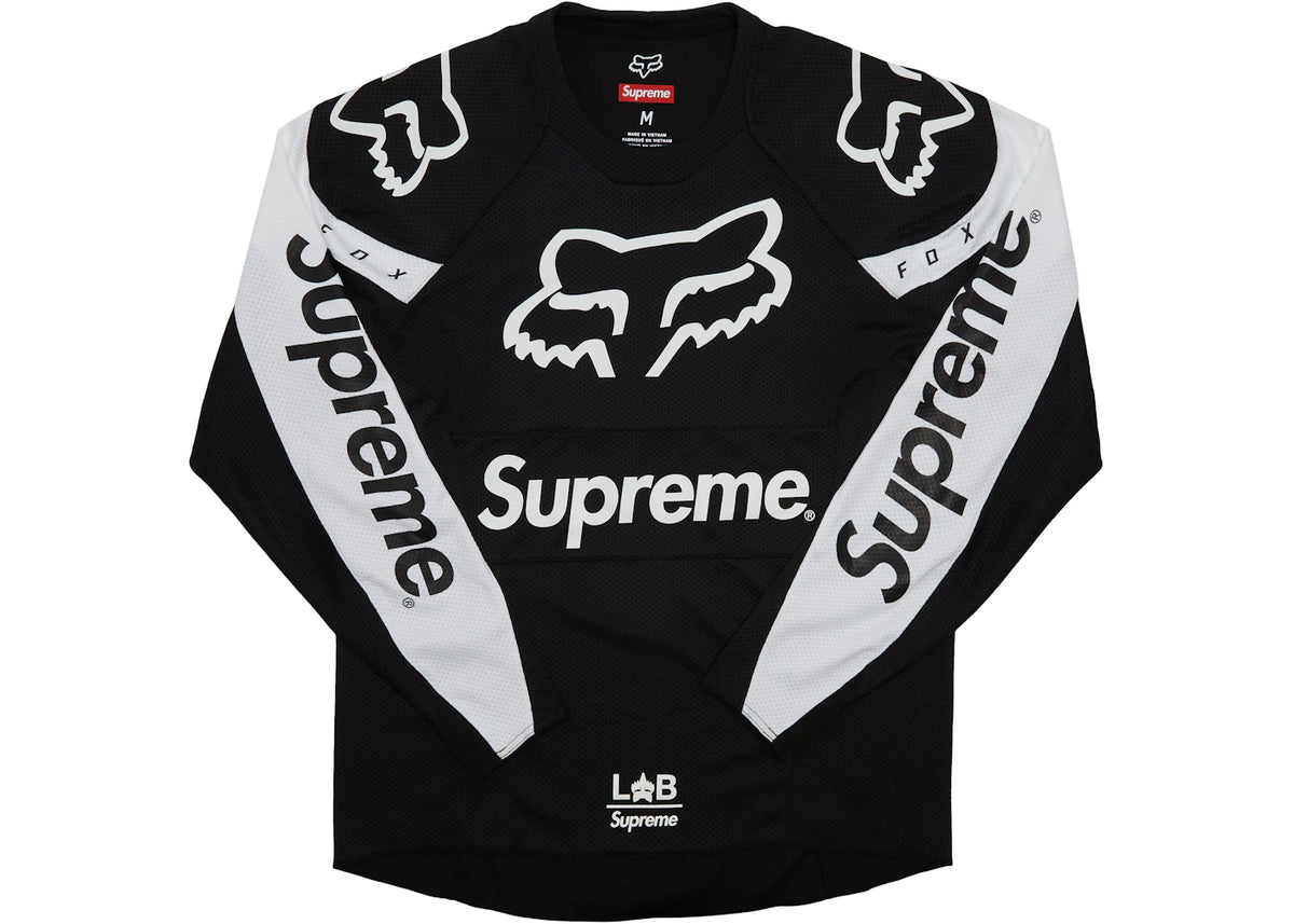 Supreme Fox Racing Moto Jersey Top Black - vue 360