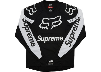 Supreme Fox Racing Moto Jersey Top Black - apparel view 2