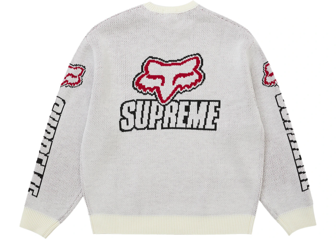 Supreme Fox Racing Sweater White - vue secondaire B