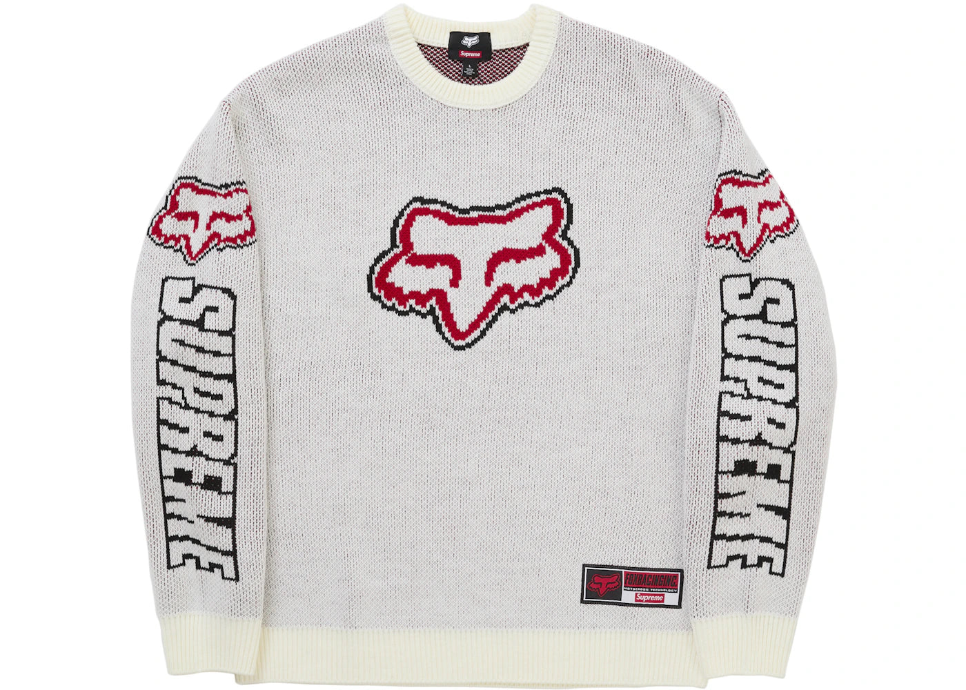 Supreme Fox Racing Sweater White - vue secondaire A