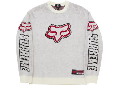 Supreme Fox Racing Sweater White - apparel view 2