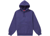 Supreme Frayed Hooded Sweatshirt Washed Navy