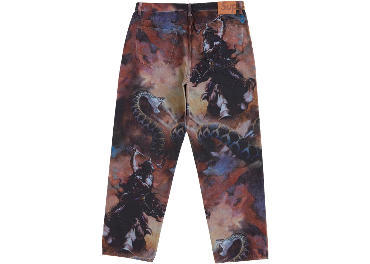 Supreme Frazetta Loose Fit Jean Multicolor - vue secondaire B