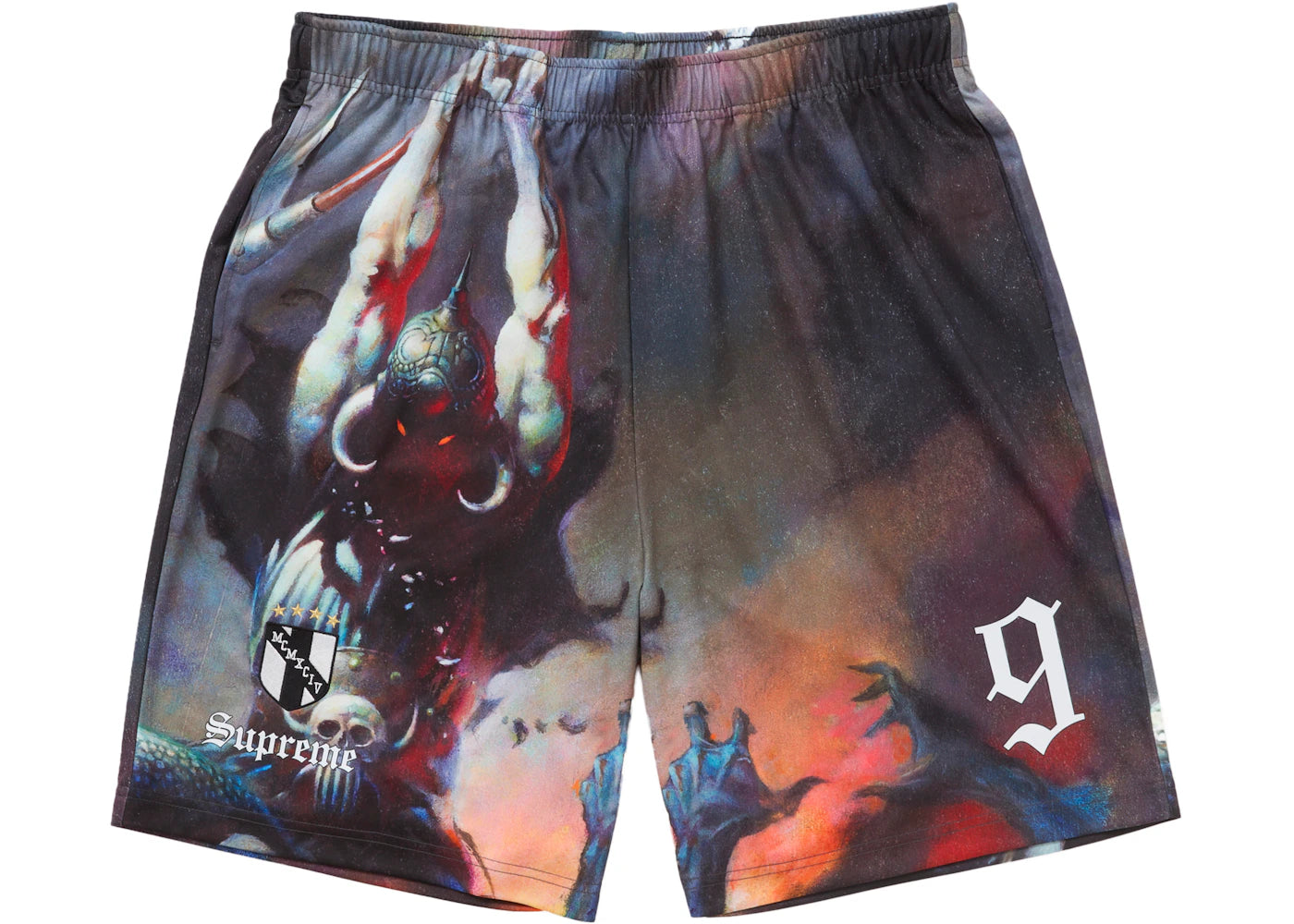 Supreme Frazetta Soccer Short Death Dealer - vue secondaire A