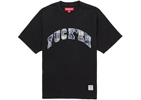 Supreme Fuck Em Plaid S/S Top Black