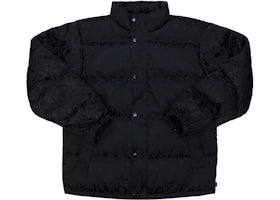 Supreme Fuck Jacquard Puffy Jacket Black