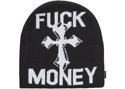 Supreme Fuck Money Beanie Black - product view 2