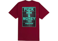 Supreme Fuck Money Tee Cardinal
