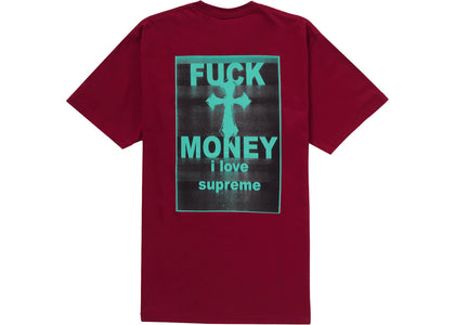 Supreme Fuck Money Tee Cardinal - product view 2