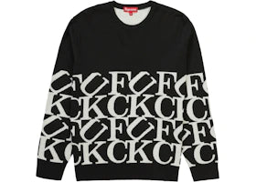 Supreme Fuck Sweater Black - vue 360
