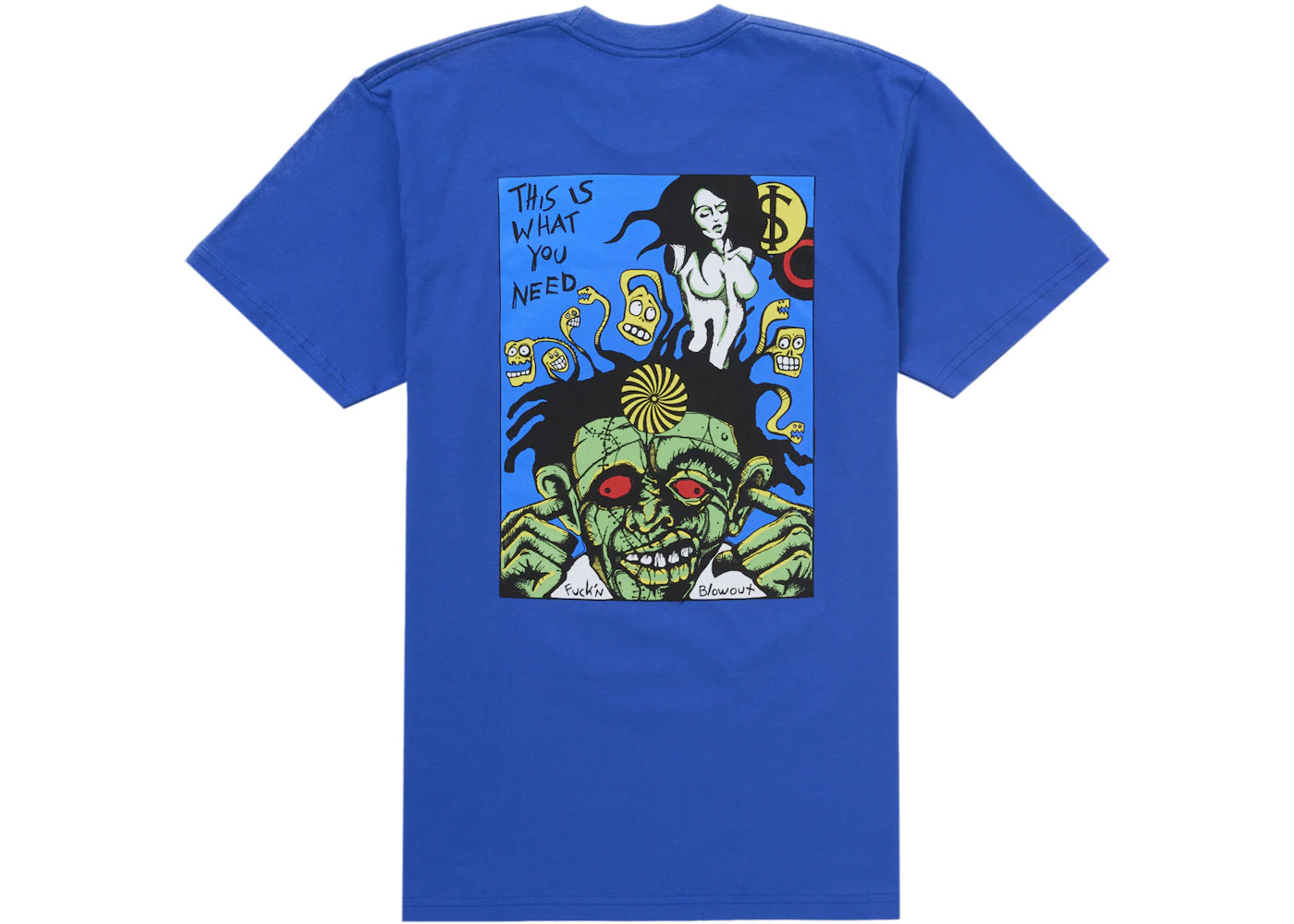 Supreme Fuckin Blowout Tee Royal - vue secondaire A