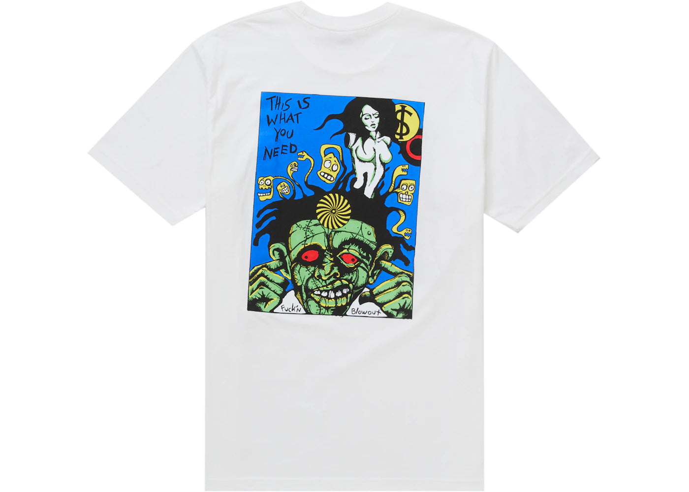 Supreme Fuckin Blowout Tee White - vue secondaire B
