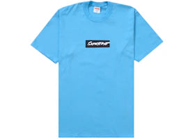 Supreme Futura Box Logo Tee Bright Blue - vue 360