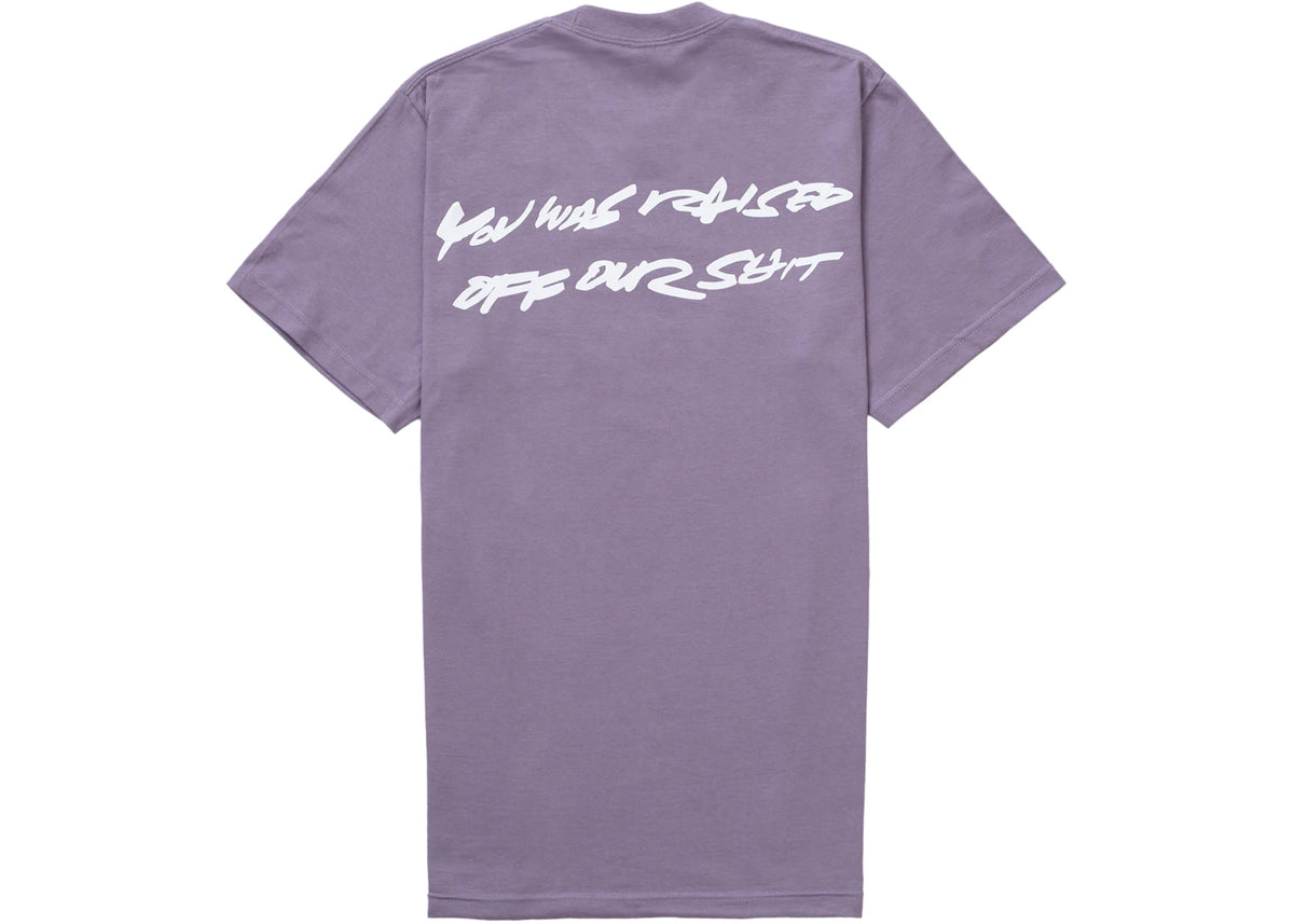Supreme Futura Box Logo Tee Dusty Purple - vue secondaire B