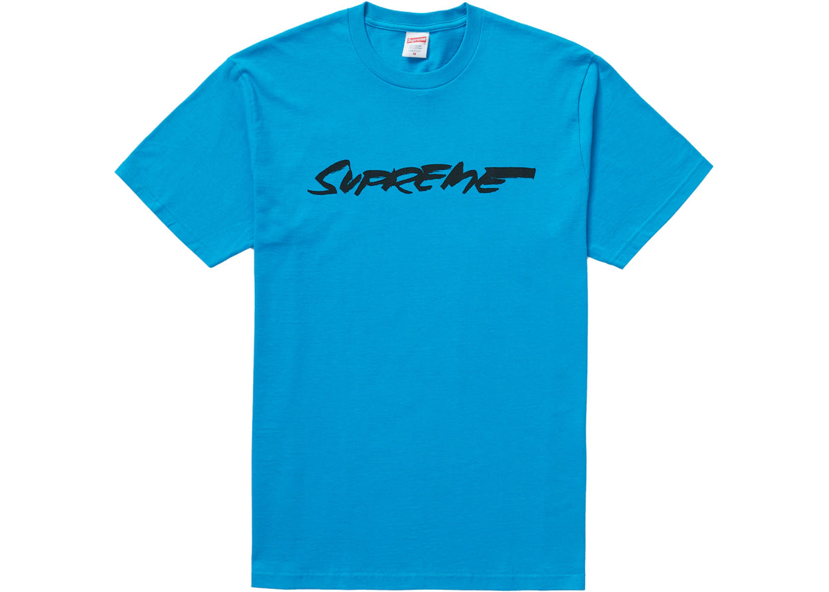Supreme Futura Logo Tee Bright Blue - vue 360