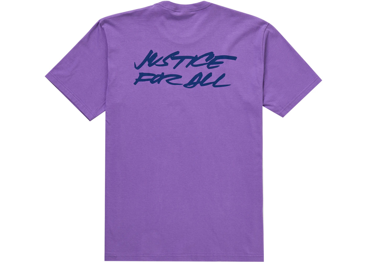 Supreme Futura Logo Tee Purple - vue secondaire B