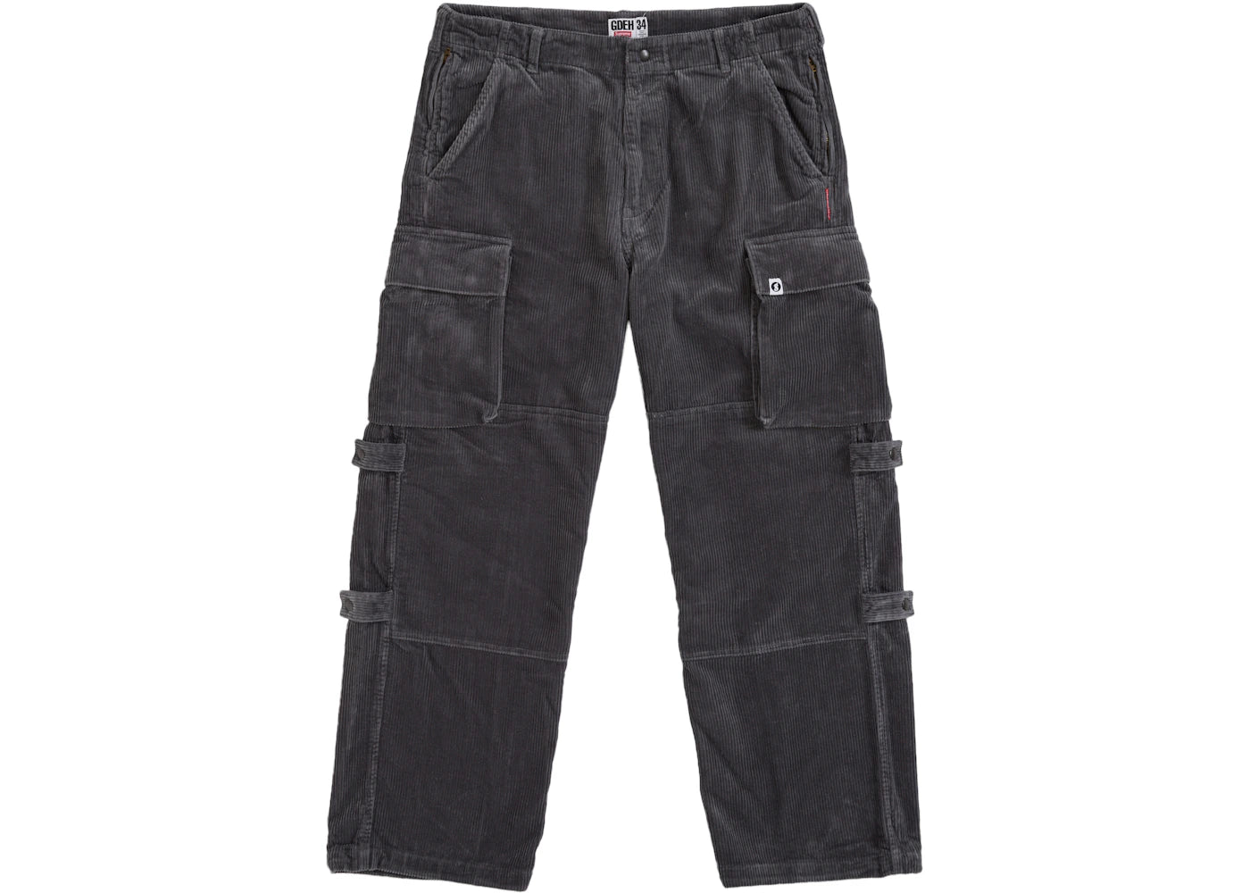 Supreme GOODENOUGH Corduroy Military Pant Grey - vue 360