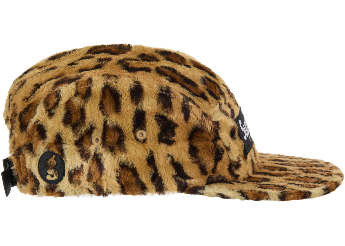 Supreme GOODENOUGH Crushed Rayon Camp Cap Leopard - vue secondaire B