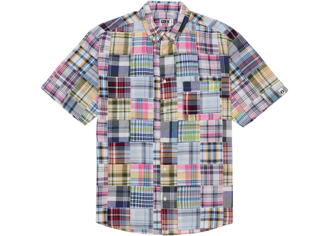 Supreme GOODENOUGH Patchwork S/S Shirt Multicolor - vue 360