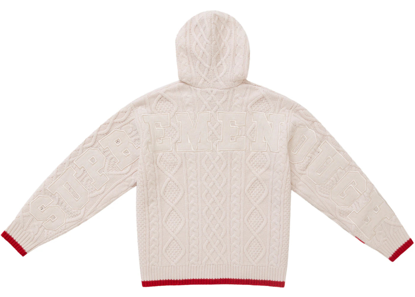 Supreme GOODENOUGH Zip Up Hooded Sweater Natural - vue secondaire B