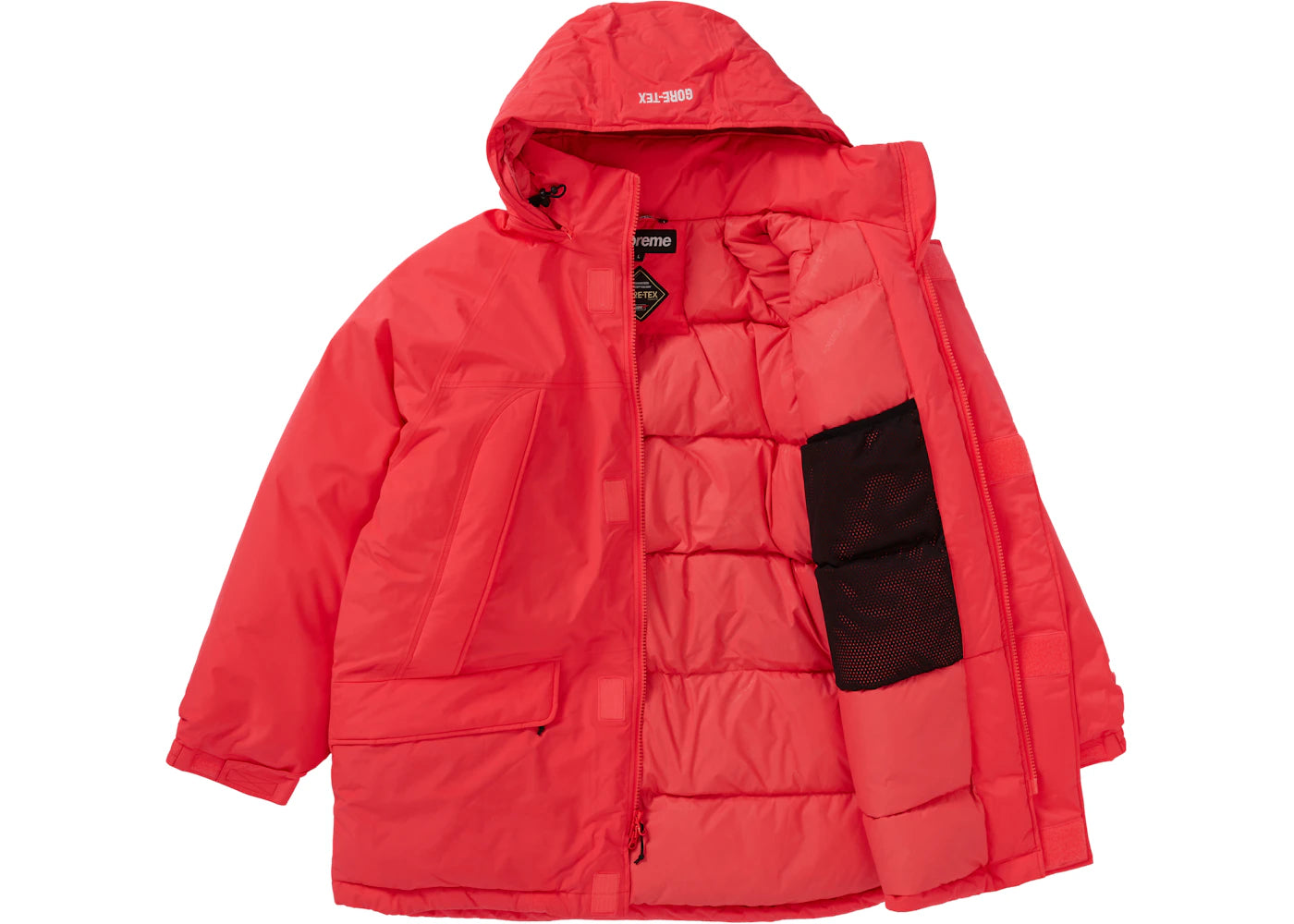 Supreme GORE-TEX 700-Fill Down Parka (FW20) Bright Red - vue secondaire B