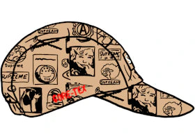 Supreme GORE-TEX Long Bill Camp Cap (SS21) Tan Stickers - vue 360