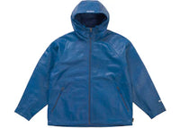 Supreme GORE-TEX Ostrich Embosssed Leather Jacket Blue