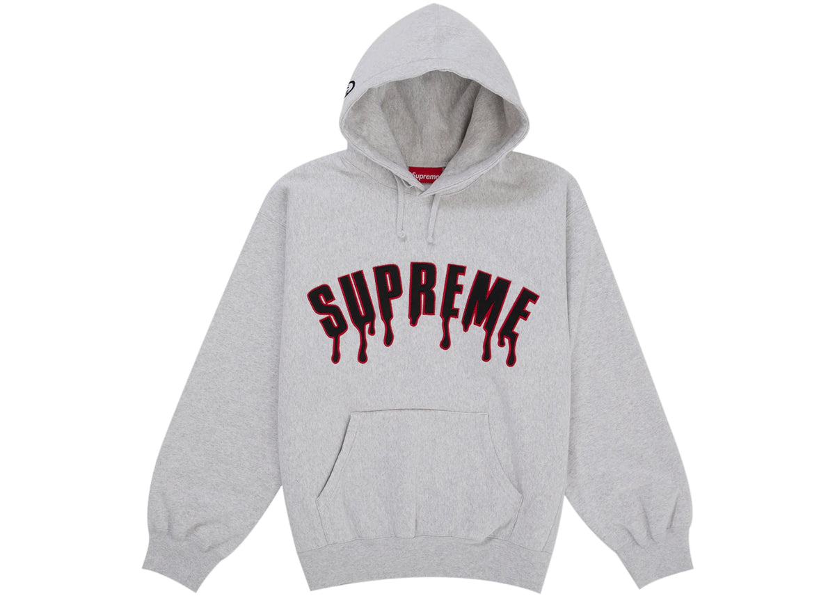 Supreme Ghostface Arc Hooded Sweatshirt Ash Grey - vue secondaire A