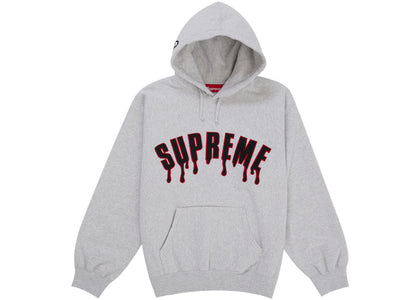 Supreme Ghostface Arc Hooded Sweatshirt Ash Grey - apparel view 2