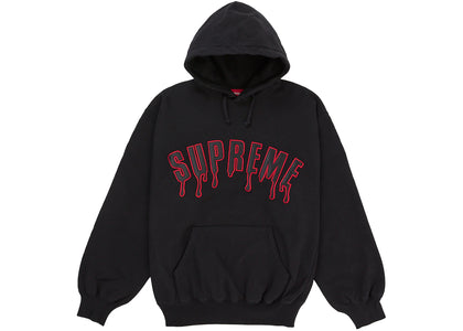 Supreme Ghostface Arc Hooded Sweatshirt Black - apparel view 2