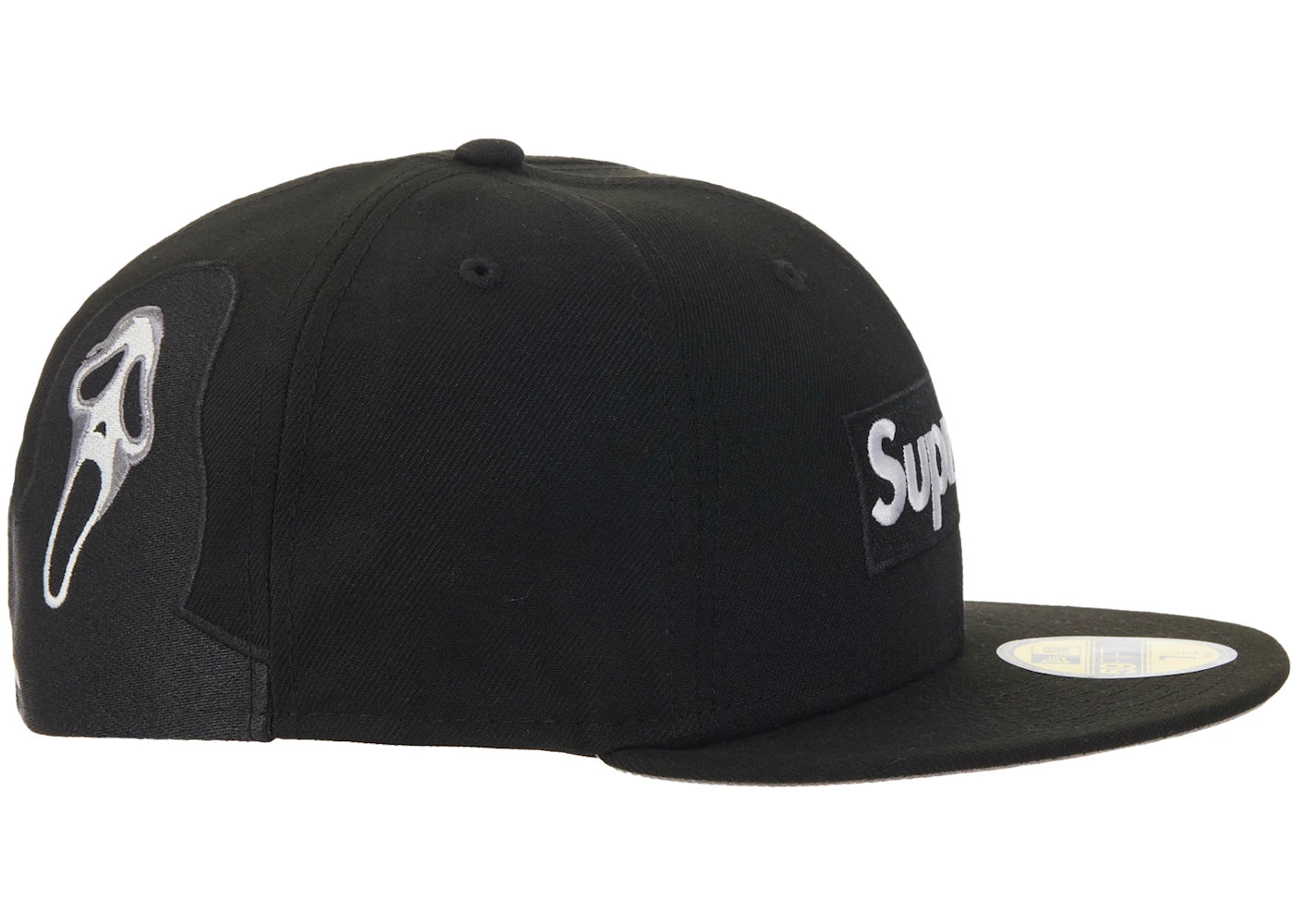 Supreme Ghostface Box Logo New Era 59Fifty Cap Black - vue secondaire B