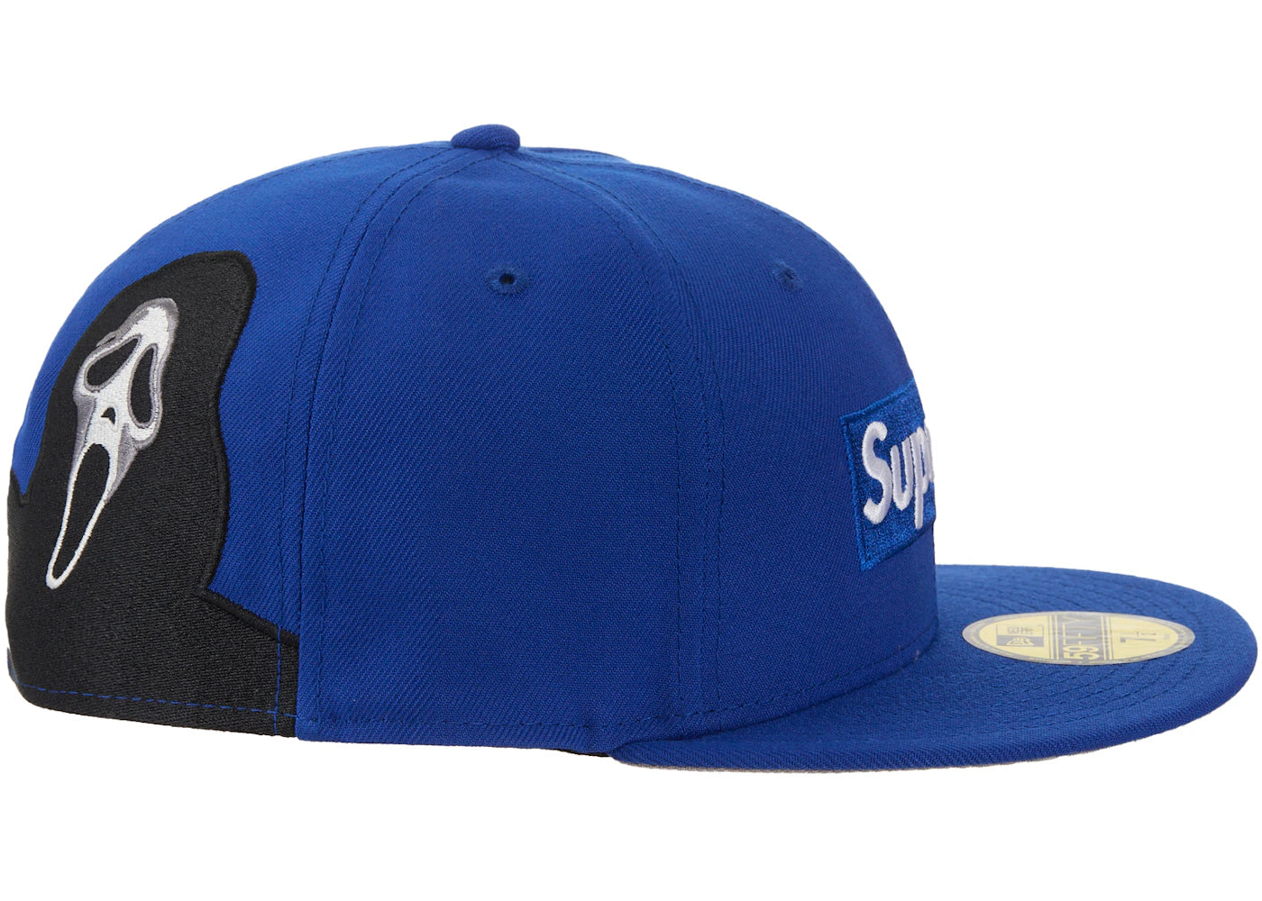 Supreme Ghostface Box Logo New Era 59Fifty Cap Blue - vue secondaire A