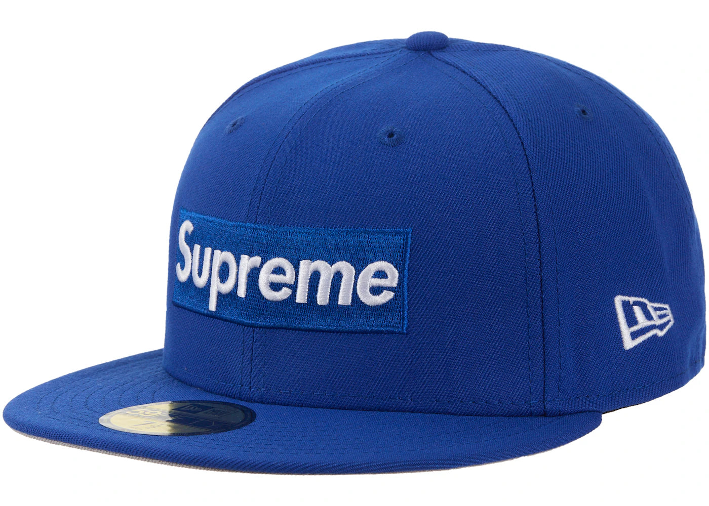 Supreme Ghostface Box Logo New Era 59Fifty Cap Blue - vue 360