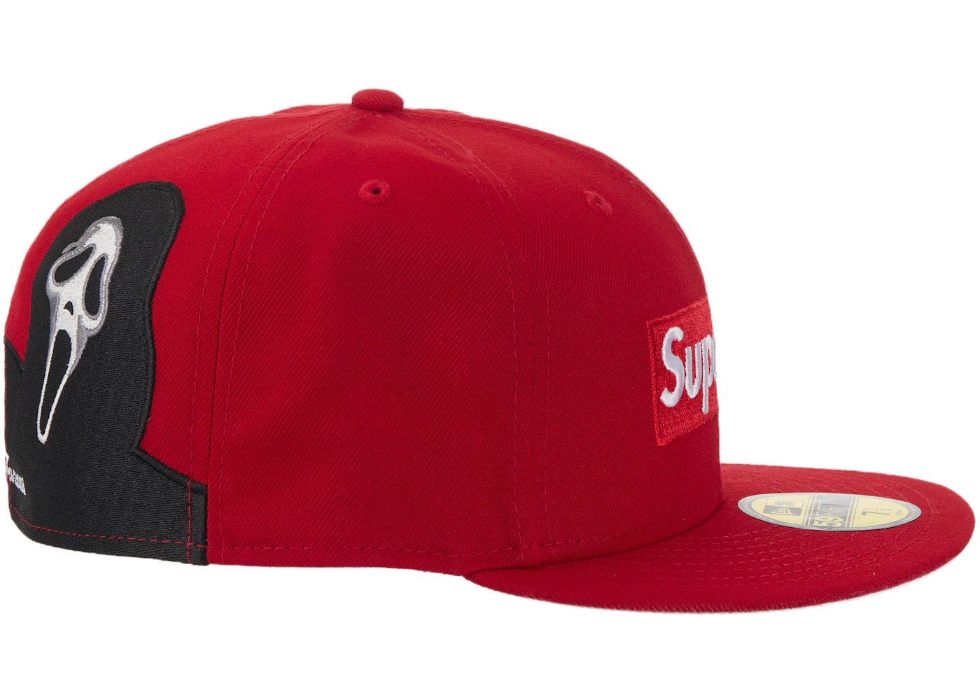 Supreme Ghostface Box Logo New Era 59Fifty Cap Red - vue secondaire B