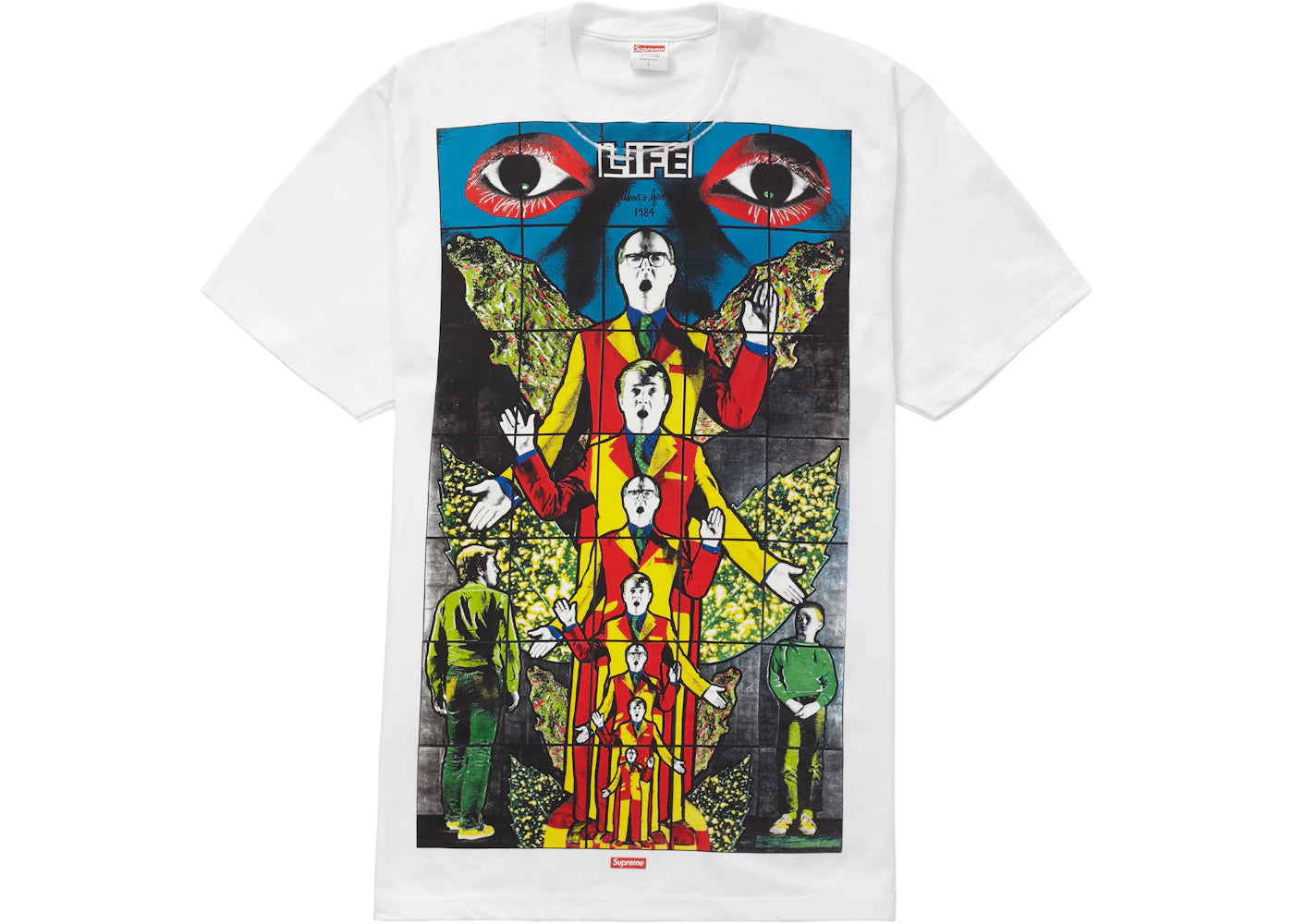 Supreme Gilbert & George LIFE Tee White - vue secondaire A