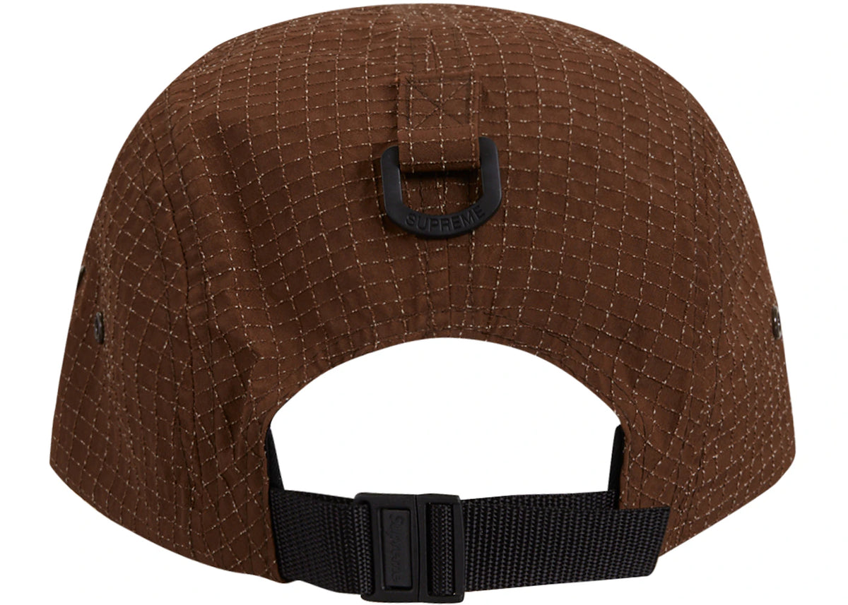 Supreme Glow Ripstop Camp Cap (FW22) Brown - vue secondaire B