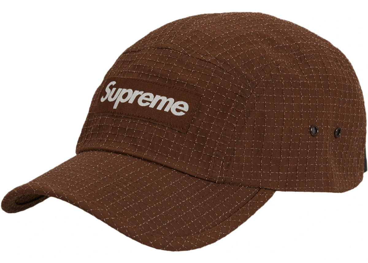 Supreme Glow Ripstop Camp Cap (FW22) Brown - vue secondaire A