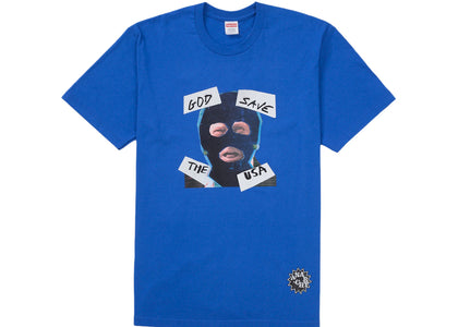 Supreme God Save Us Tee Royal - product view 2