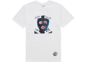 Supreme God Save Us Tee White