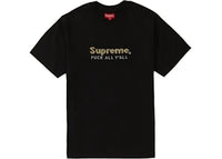 Supreme Gold Bars Tee Black