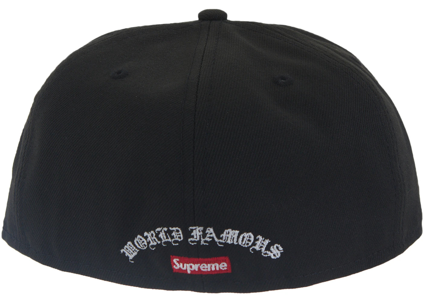 Supreme Gold Cross S Logo New Era Fitted Hat Black - vue secondaire A