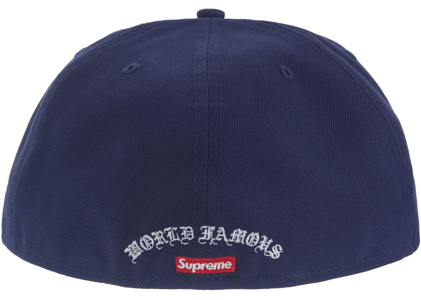 Supreme Gold Cross S Logo New Era Fitted Hat Light Navy - vue secondaire A