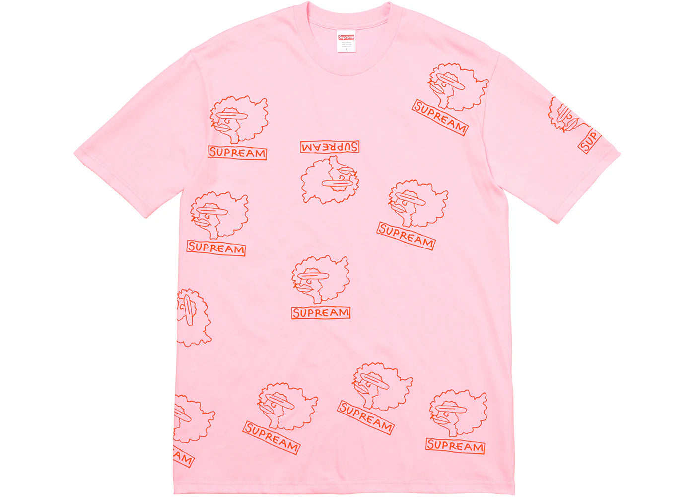 Supreme Gonz Heads Tee Light Pink - vue secondaire A