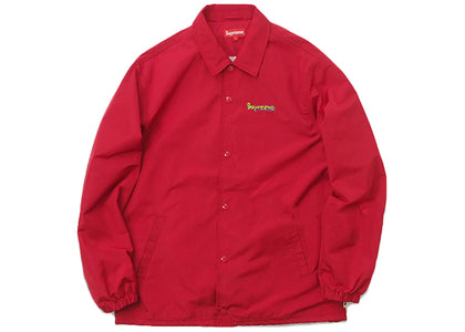 Supreme Gonz Logo Coaches Jacket Red - apparel view 2